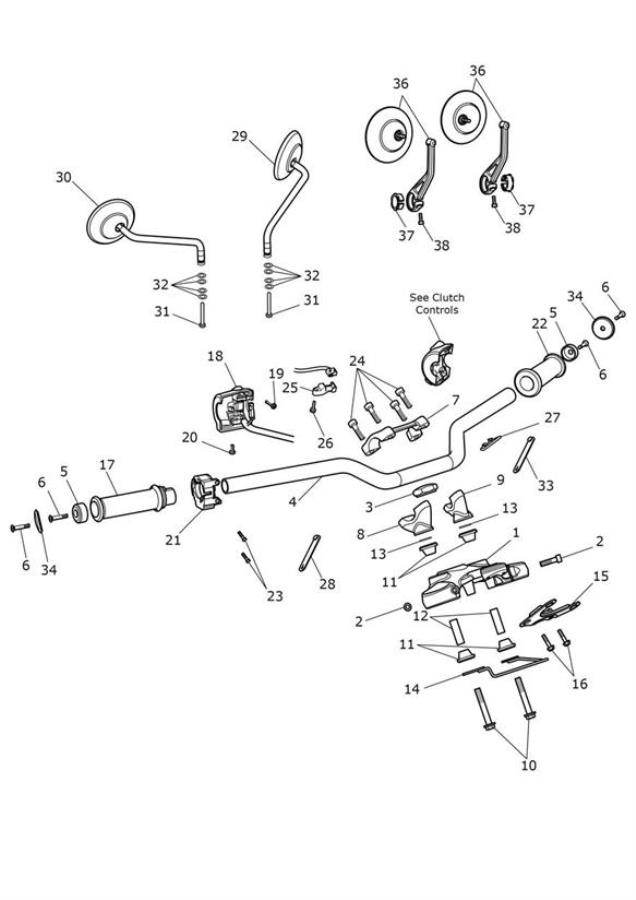 2019 Triumph Street Triple RS 966534 > Clamp, Handlebar, Upper, 25.4 ...