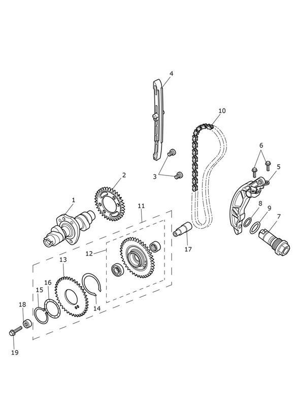 Full size assembly image of Camshaft & Camshaft Drive (1/1)