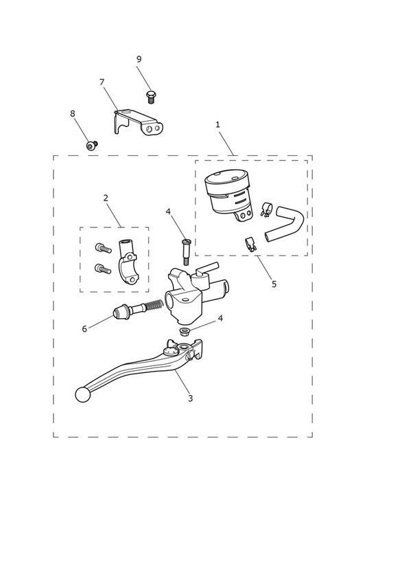 Diagram Front Master Cylinder Assy > 914447 for your Triumph