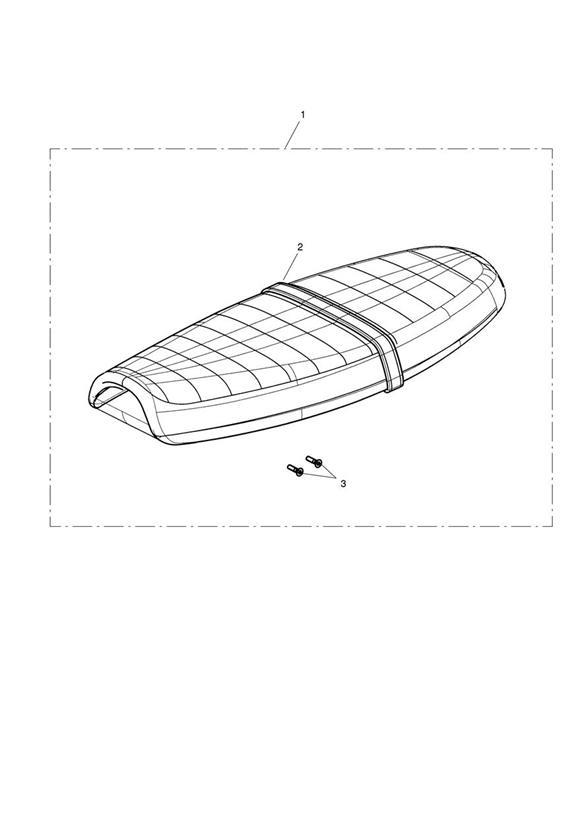 Diagram Seat, Bench, Ribbed, Black for your Triumph
