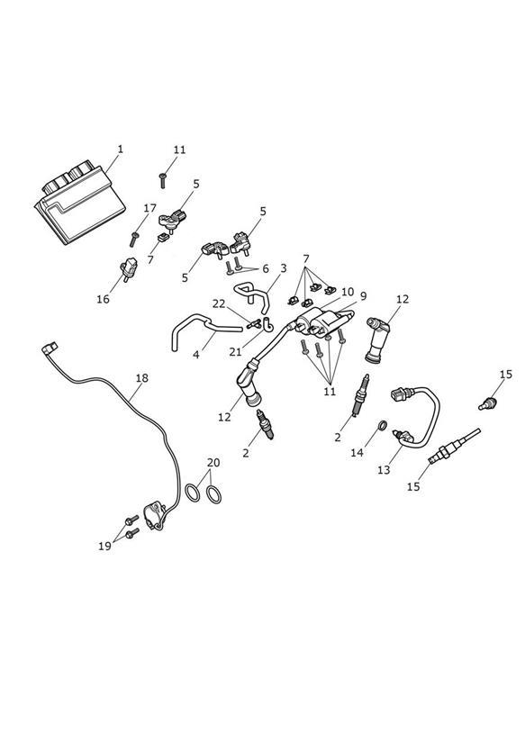 Diagram Engine Management System for your 2021 Triumph Bonneville Bobber   