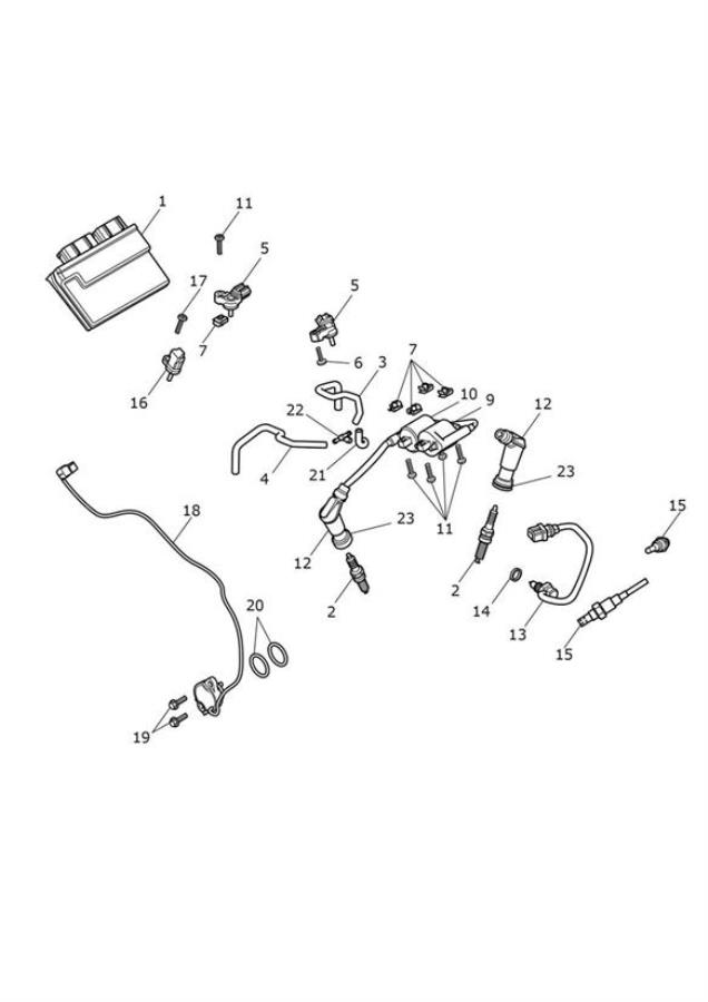 Diagram Engine Management System for your 2021 Triumph Bonneville Bobber   