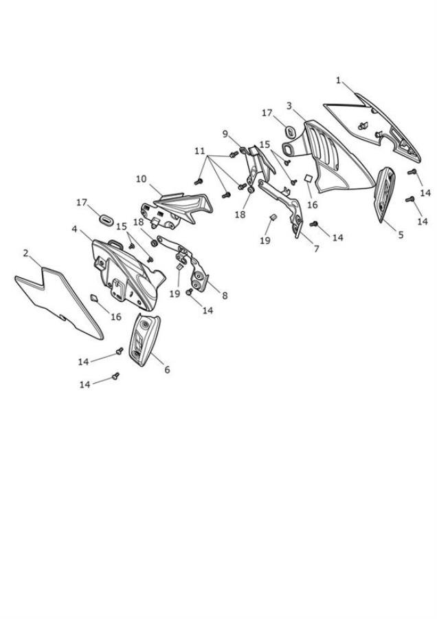 Diagram Side Panels for your Triumph Street Triple  