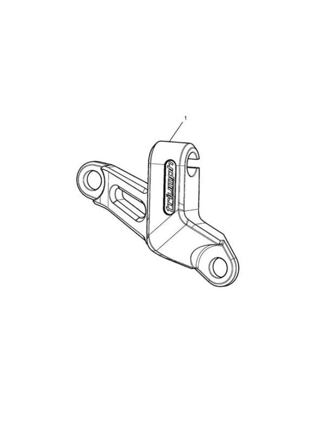 Full size assembly image of Clutch Cable Guide, Grey (1/1)