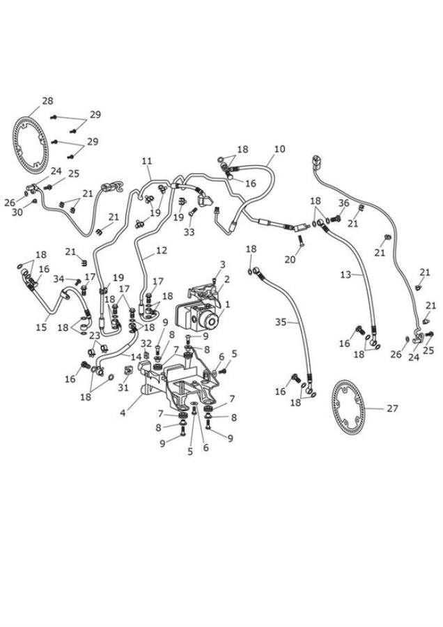 Diagram ABS System for your Triumph Bonneville Bobber  