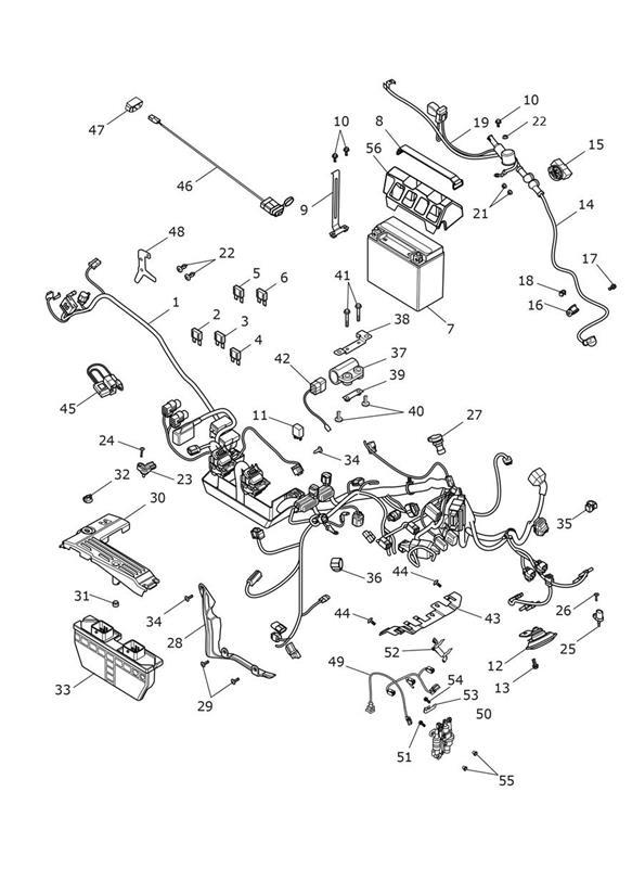 Diagram Electrical Equipment for your 2012 Triumph Speedmaster   