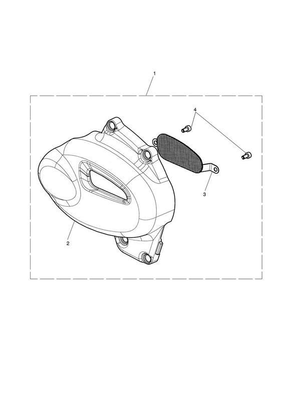 Full size assembly image of Sprocket Cover Kit, Black (1/1)
