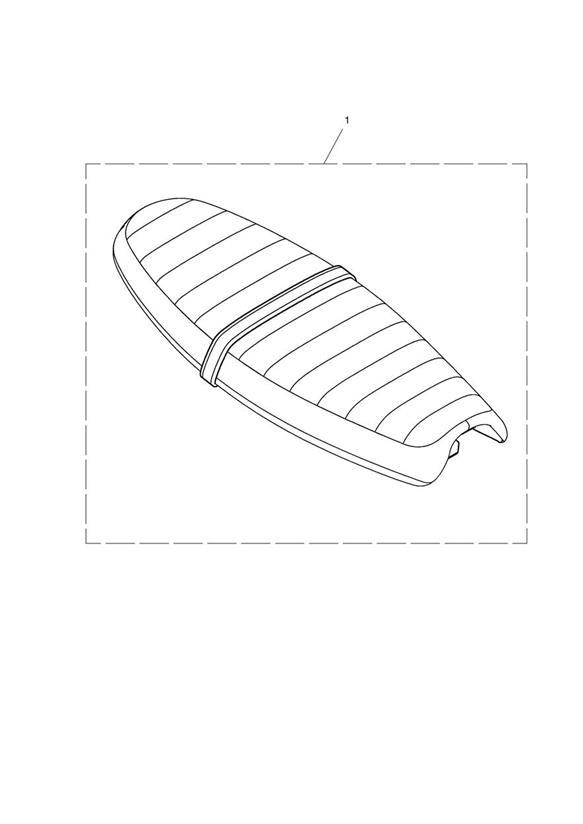 Full size assembly image of Seat, Bench, Quilted, Black (1/1)
