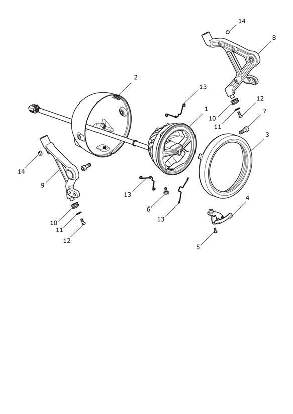 Diagram Headlights for your 2019 Triumph Scrambler 1200   