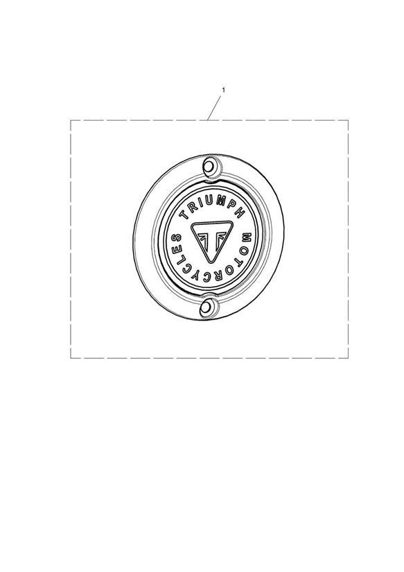 Diagram Clutch Badge, Chrome for your 2022 Triumph Scrambler 1200   