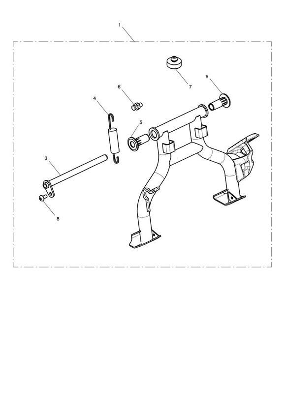 Diagram Centrestand Kit for your 2019 Triumph Bonneville  T120 