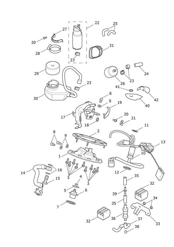 Diagram Fuel Pump for your Triumph Rocket 3  