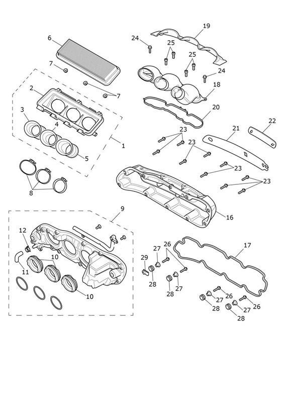 Diagram Airbox for your Triumph Rocket 3  