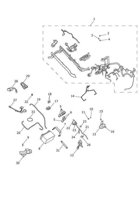 Diagram Electrical Equipment for your 2019 Triumph Street Triple   