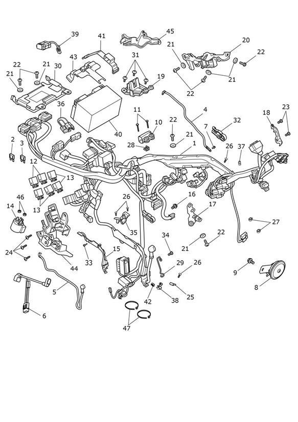 Diagram Electrical Equipment for your 2018 Triumph Thruxton   