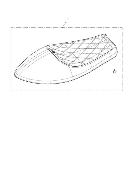 Full size assembly image of Seat, Rider, Comfort, Brown (1/1)