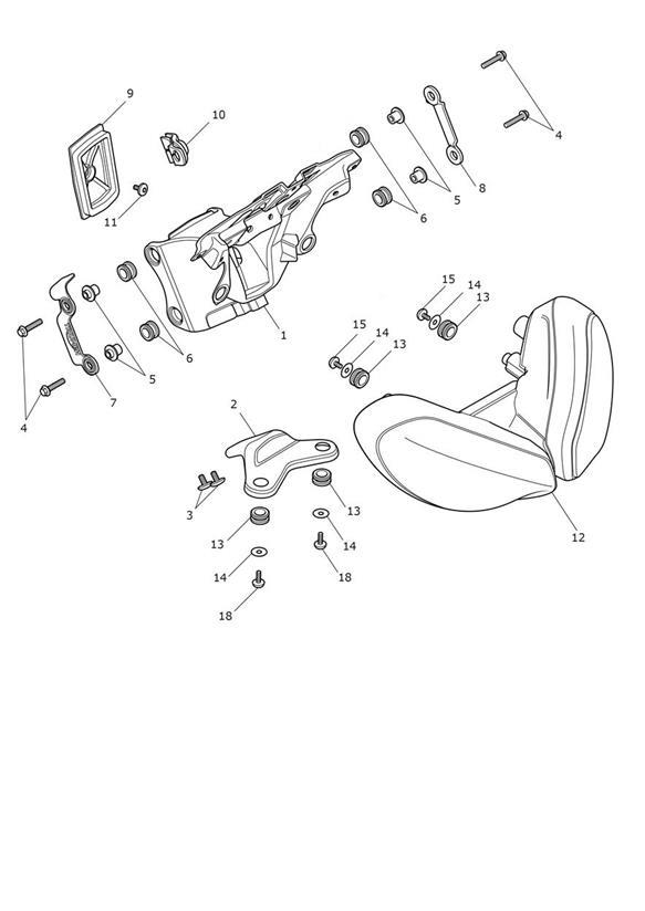 Diagram Headlight Assembly for your Triumph Street Triple  
