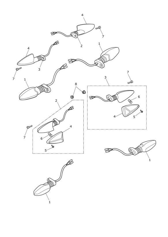 Diagram Indicators for your Triumph Street Triple  