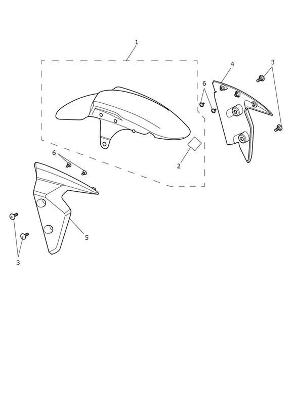 Full size assembly image of Front Mudguard (1/1)