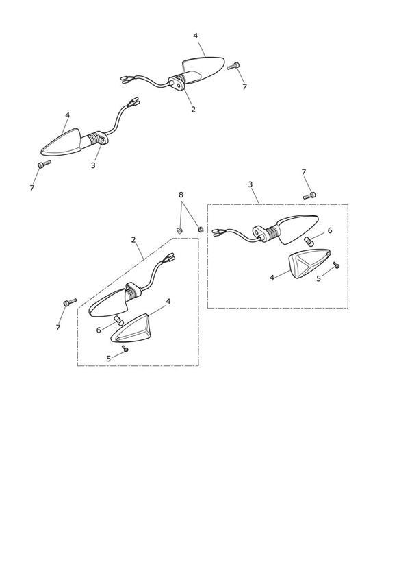 Diagram Indicators for your Triumph Street Triple  