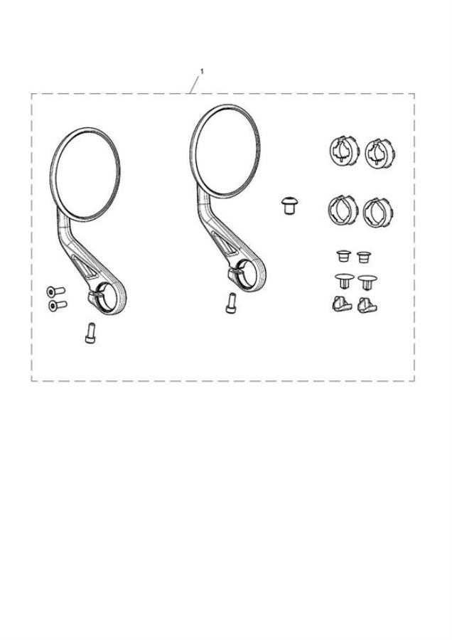 Diagram Bar End Mirror, Clear for your Triumph Bonneville  