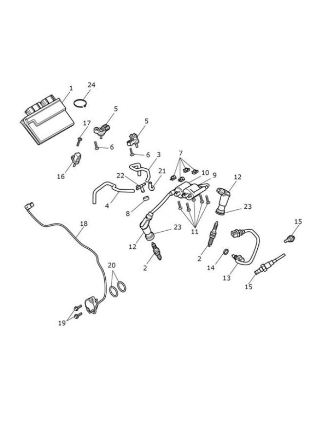 Diagram Engine Management System for your 2017 Triumph Bonneville Bobber   