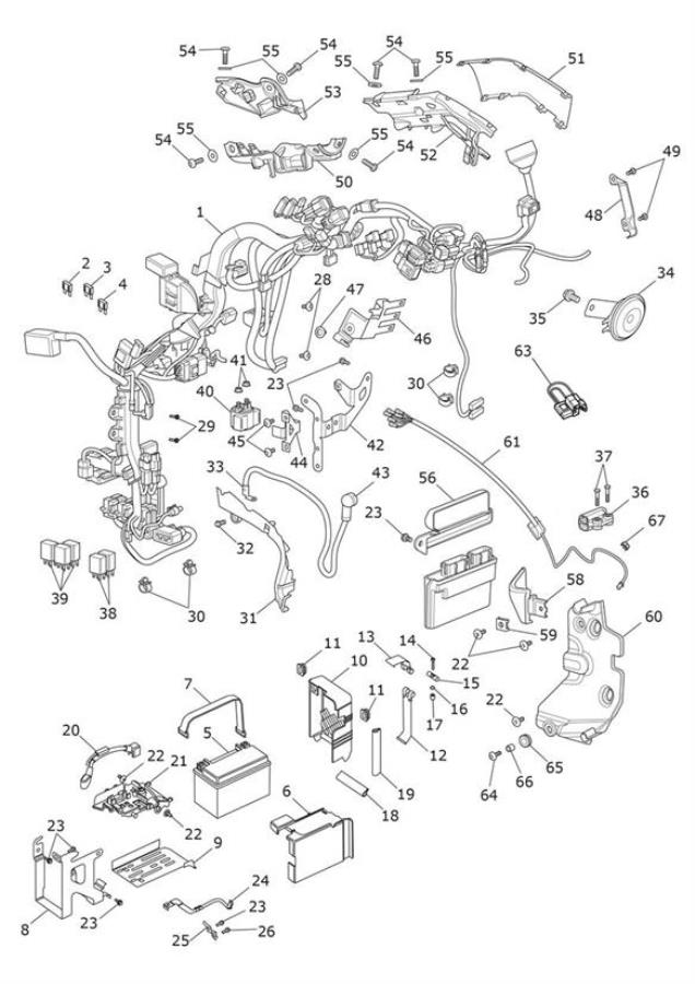 Diagram Electrical Equipment > BB9435 for your 2019 Triumph Bonneville Bobber   