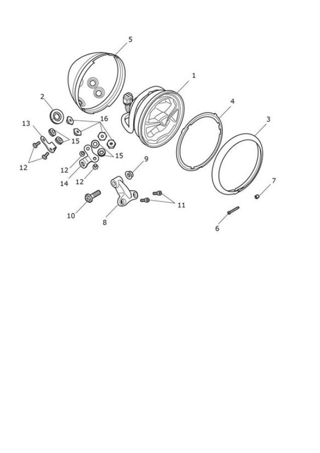 Diagram Headlights for your 2019 Triumph Bonneville Bobber   