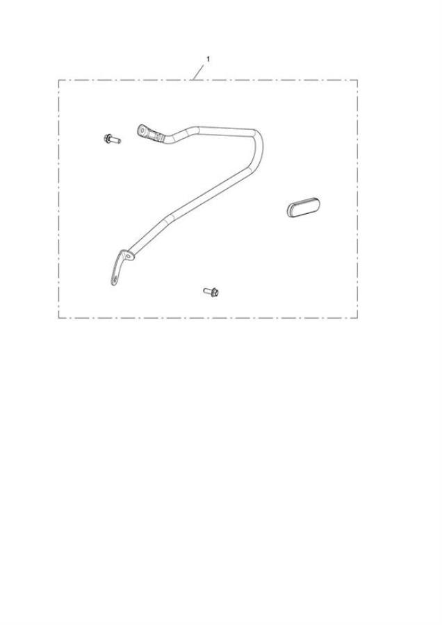 Diagram Pannier Rail Kit, LH for your 2018 Triumph Bonneville Bobber   