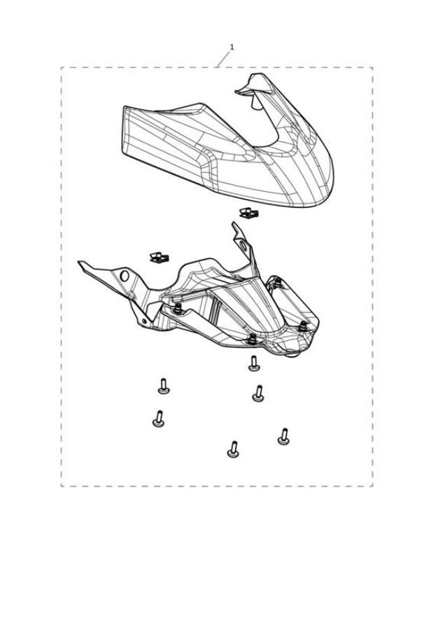 Full size assembly image of High Front Mudguard Kit (1/1)
