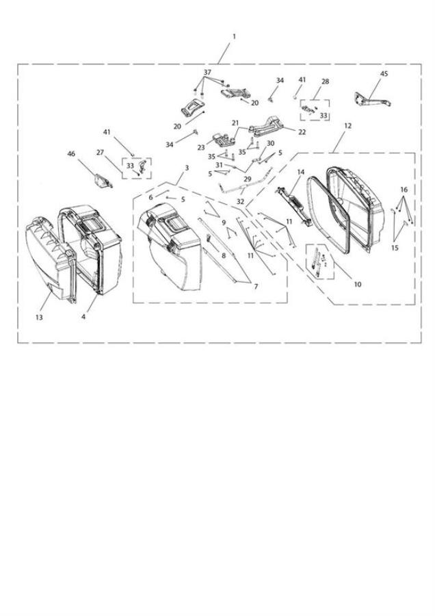 Diagram Pannier, 2 Box Kit for your Triumph