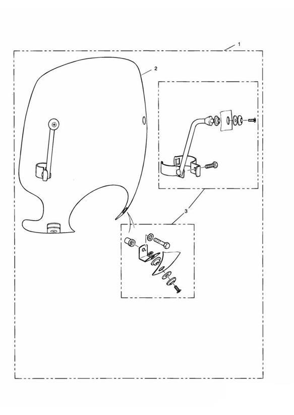Diagram Summer Screen for your 2020 Triumph Thunderbird Standard  