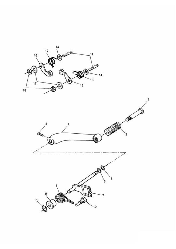 Diagram Gear Change Pedal for your 2019 Triumph Bonneville Bobber   