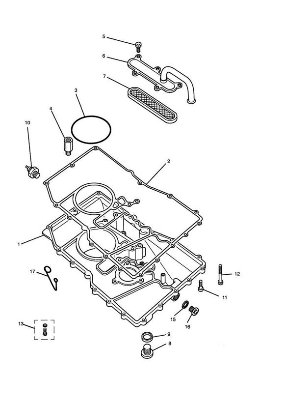 Diagram Sump for your 2011 Triumph Bonneville  from VIN 380777/ SE 