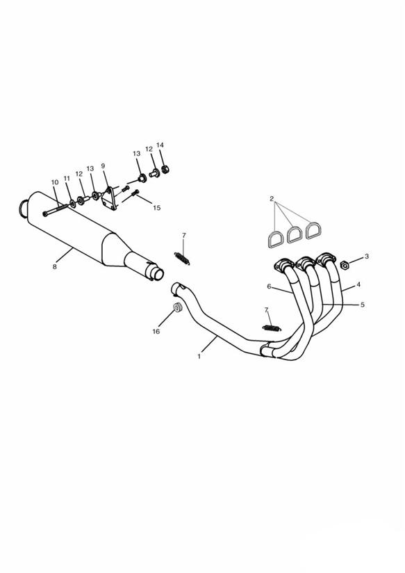 Diagram Exhaust System  + 71698 for your 2019 Triumph Bonneville Speedmaster   