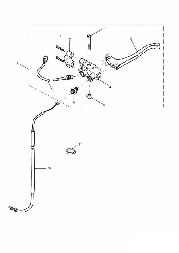 Diagram Clutch Controls for your Triumph Speedmaster  