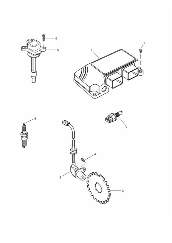 Diagram Engine Management System 89737 + for your 2002 Triumph America   