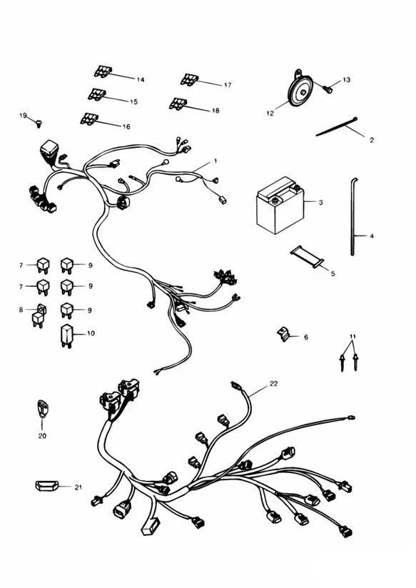 Diagram Electrical Equipment for your Triumph Bonneville Bobber  