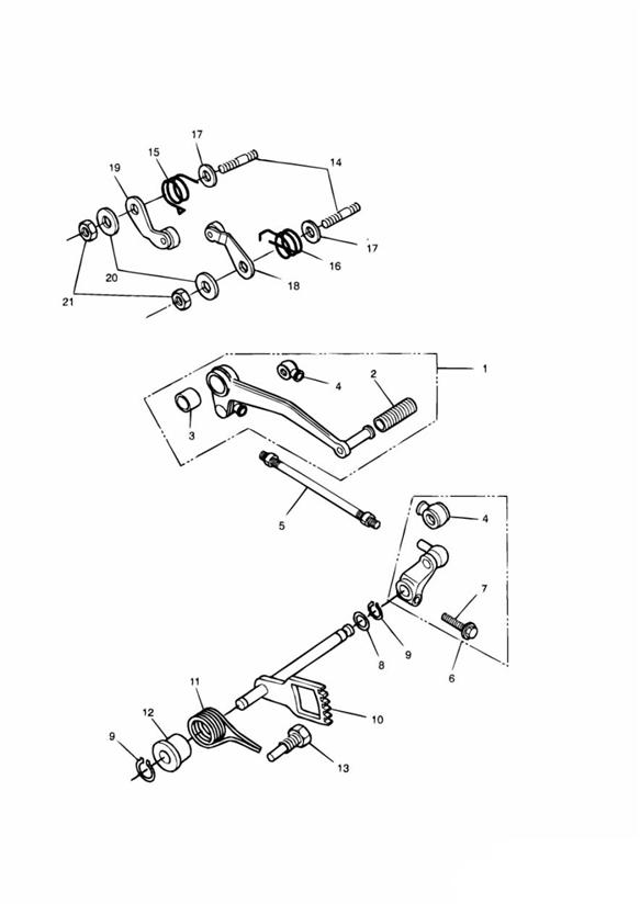 Diagram Gear Change Pedal  + 2483 for your 2015 Triumph Thruxton  900 EFI 