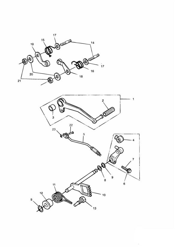 Diagram Gear Change Pedal 2484 + for your 2019 Triumph Bonneville Bobber   