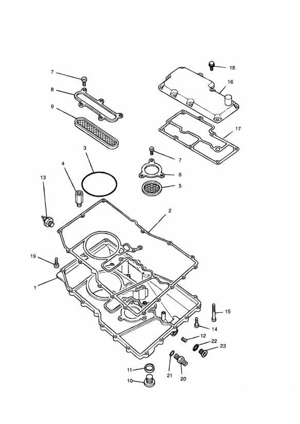 Diagram Sump for your 2011 Triumph Bonneville  from VIN 380777/ SE 