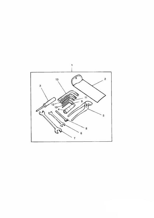 Diagram Tool Kit for your 1993 Triumph Daytona   