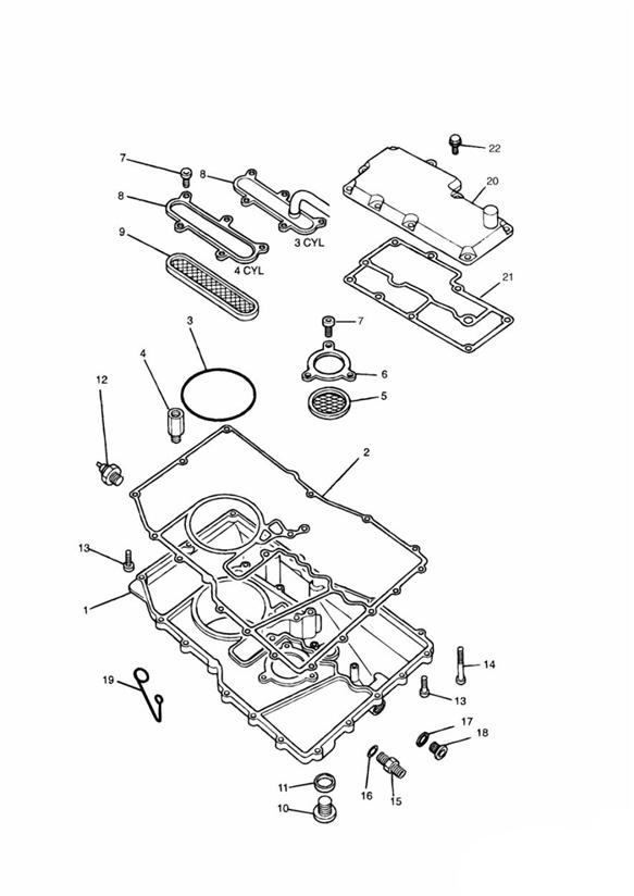 Diagram Sump for your 2011 Triumph Bonneville  from VIN 380777/ SE 