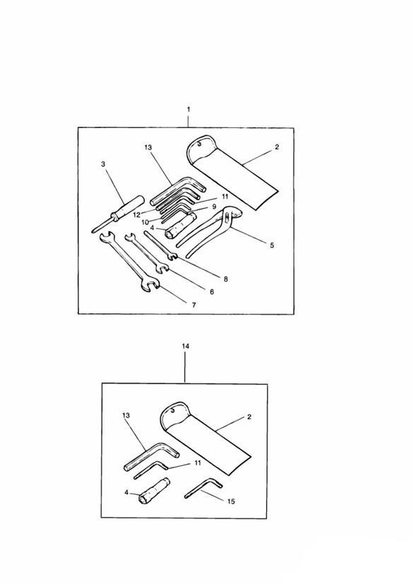 Diagram Tool Kit for your 1993 Triumph Daytona   