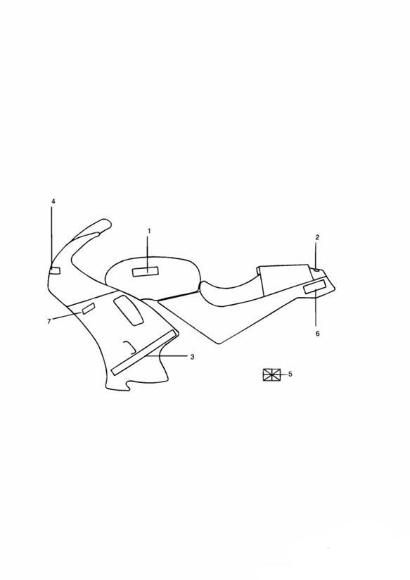 Diagram Decals Diablo Black & Jet Black - Daytona 1200/900 for your 1996 Triumph Daytona 1200, 900 & SUPER III  