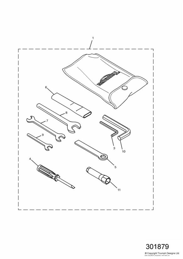 Diagram Tool Kit for your 2004 Triumph Daytona   