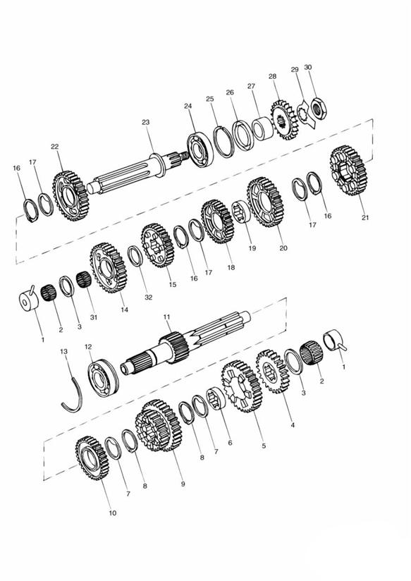 Diagram Transmission > Eng No 220357 for your Triumph