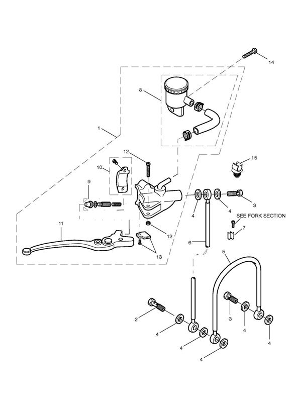 Diagram Front Brake Master Cylinder for your Triumph