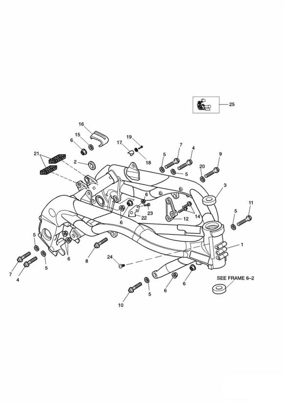 Diagram Main Frame & Fittings for your Triumph