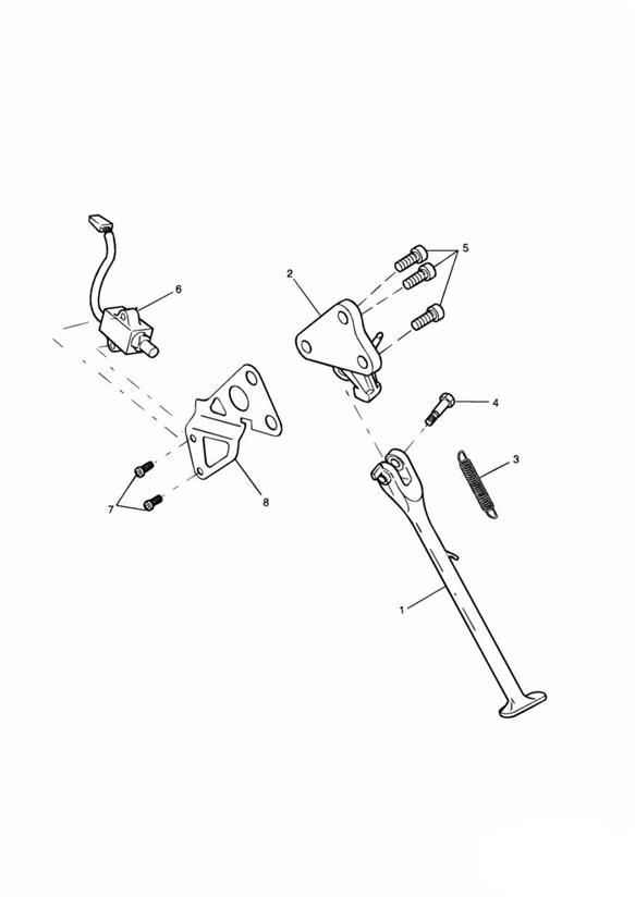 Diagram Side Stand for your Triumph